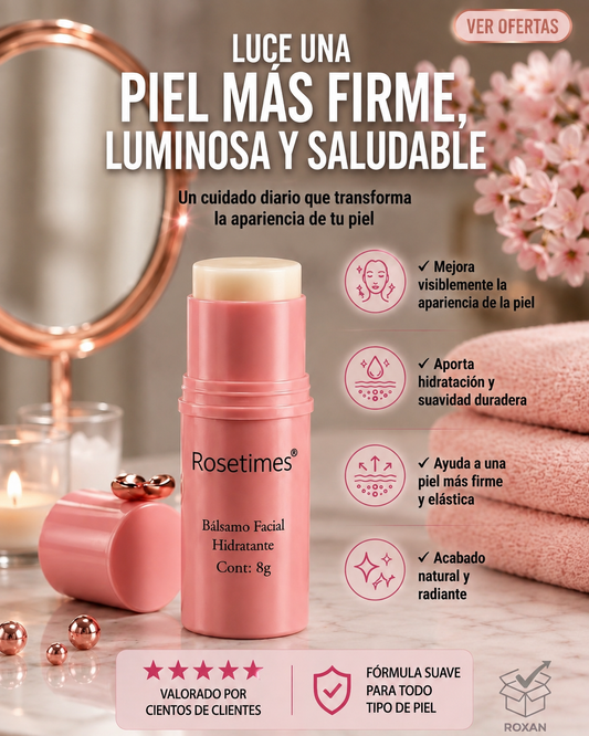 Rosetimes® Bálsamo Facial: Hidratación & Cuidado Anti-Líneas