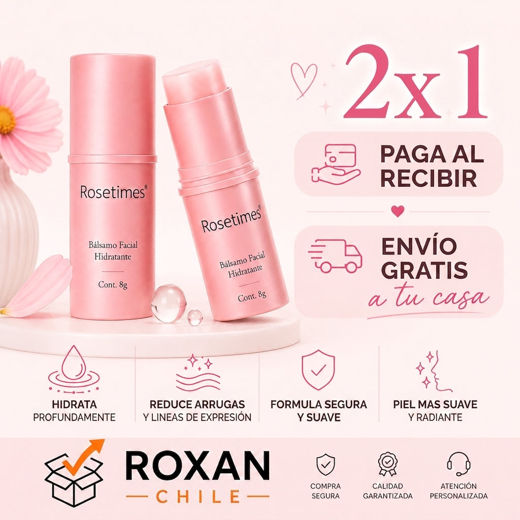 Rosetimes® Bálsamo Facial: Hidratación & Cuidado Anti-Líneas